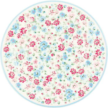 Frühstücksteller Greengate Louisa Weiß Porzellan 15cm floral