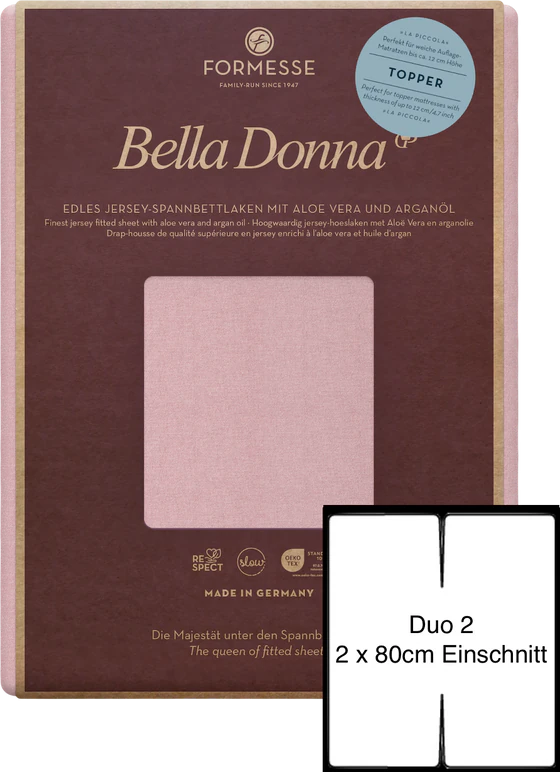 Spannbettlaken Formesse Bella Donna La Piccola Duo 2 – Perfekte Passform