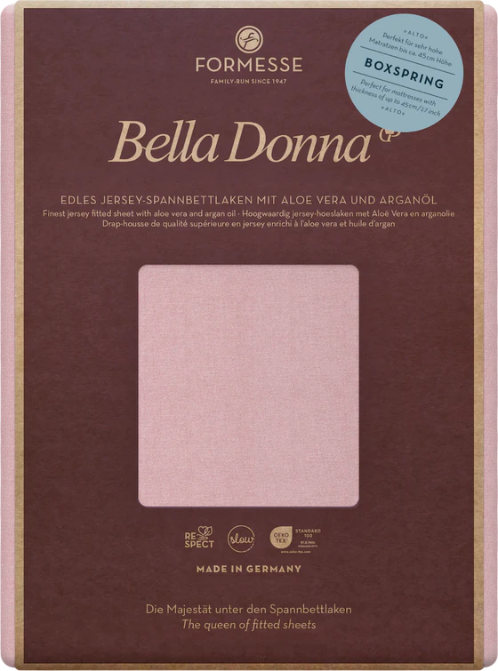 Spannbettlaken Formesse Bella Donna Jersey Alto – Elastisch & Pflegeleicht für Boxspringbetten