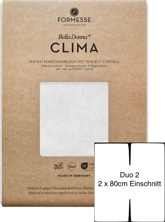 Matratzenschoner Formesse Bella Donna Clima Duo 2 – Atmungsaktiv Tencel