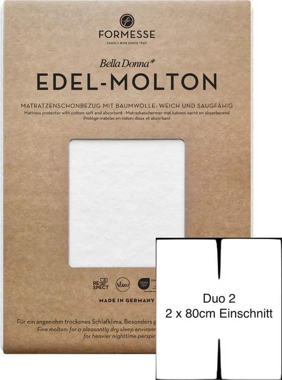 Matratzenschoner Formesse Bella Donna Duo 2 Weiß – Beidseitig verwendbar