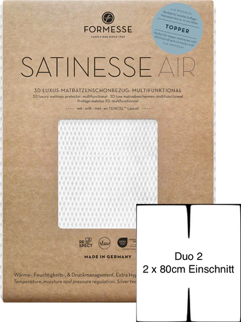 Matratzenschoner Formesse La Piccola Duo 2 atmungsaktiv 180x210 cm