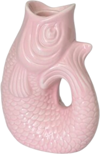 Kerzenhalter Fischform Steingut sea pink GIFTCOMPANY