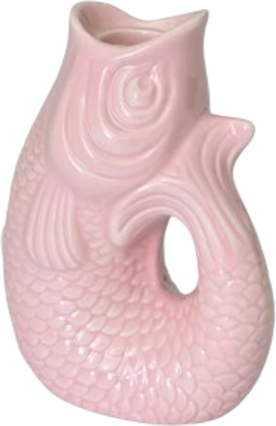 Kerzenhalter Fischform Steingut sea pink GIFTCOMPANY