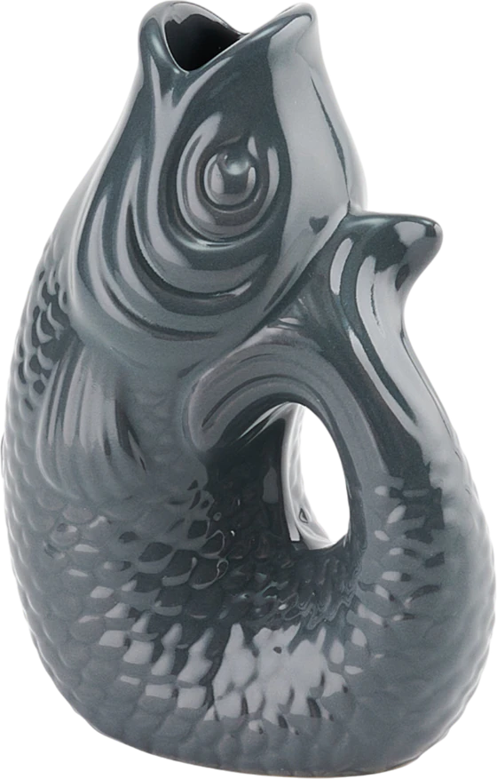 Dekovase Fischform Grau 0,2L – GIFTCOMPANY Monsieur Carafon