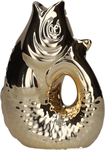 Dekorative Vase Fischform Gold 0,2L – GIFTCOMPANY Unikat