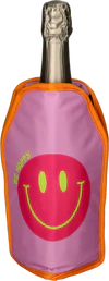 Kühlmanschette für Flaschen Rosa Be Happy – GIFTCOMPANY Froid