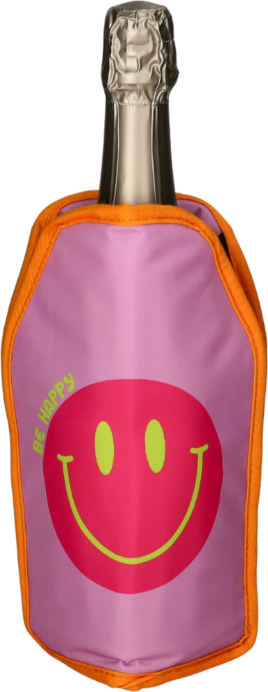 Kühlmanschette für Flaschen Rosa Be Happy – GIFTCOMPANY Froid