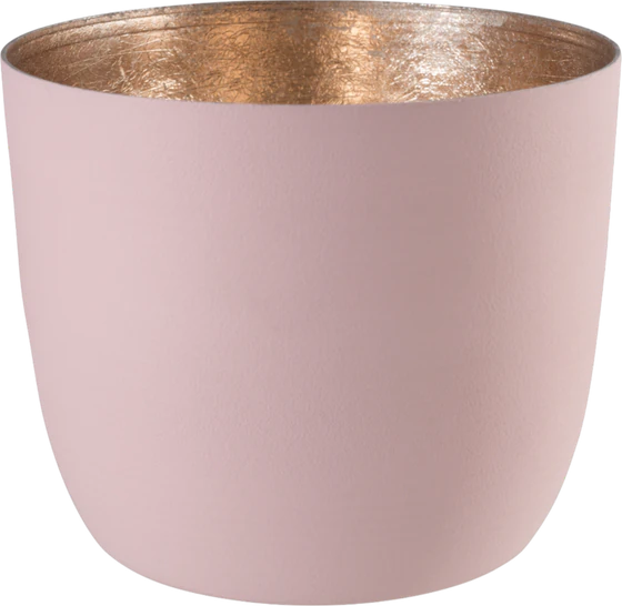 Windlicht aus Metall GIFTCOMPANY Madras M blush gold Eisen