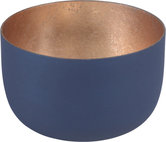 Windlicht aus Metall GIFTCOMPANY Madras S Blau Gold Eleganz