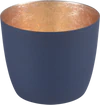 Windlicht aus Metall GIFTCOMPANY Madras M midnight blue/gold