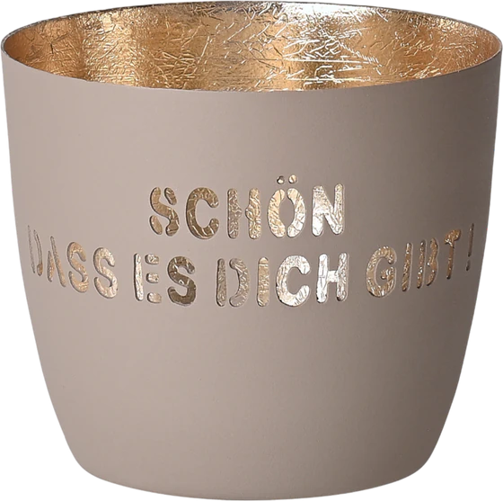 Windlicht Eisen GIFTCOMPANY Madras M Sandstone/Gold Unikat