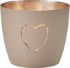Windlicht Herz Eisen sandstein/gold GIFTCOMPANY Madras M
