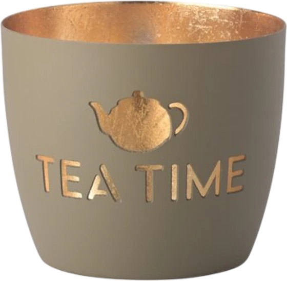 Windlicht Madras M sandstone/gold – GIFTCOMPANY Tea Time Design