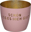 Windlicht Metall GIFTCOMPANY Madras M Rosa Gold – Handgefertigt
