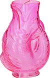 Dekorative Glasvase Fischform GIFTCOMPANY Pink Unikat 30cm