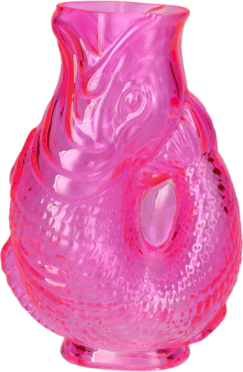 Dekorative Glasvase Fischform Jacquard Pink – GIFTCOMPANY Unikat