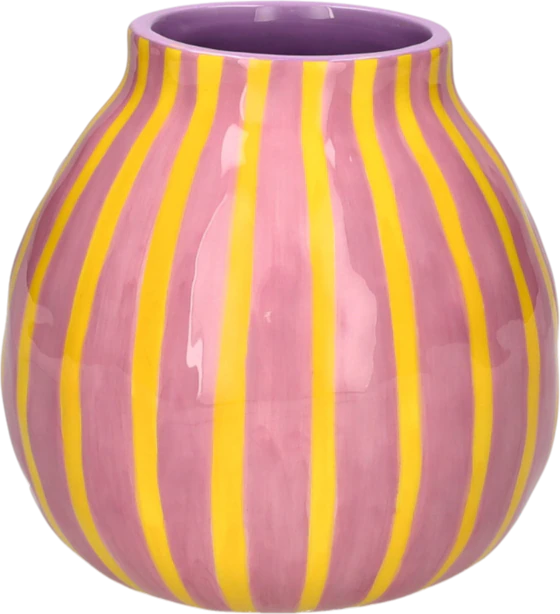 Dekovase GIFTCOMPANY Artisan S Rosa Gelb – Handgefertigt Dolomit