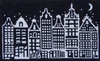 Fußmatte Kokos Townhouses schwarz/weiß – GIFTCOMPANY Design