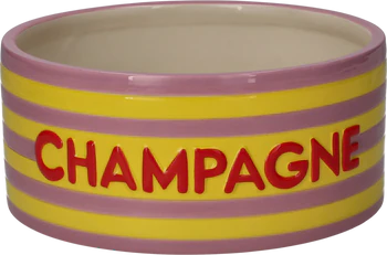 Futternapf für Haustiere GIFTCOMPANY Love Pets M Steingut gelb/lila