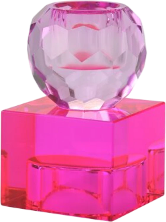 Teelichthalter Kristallglas Sari Helllila Pink – GIFTCOMPANY