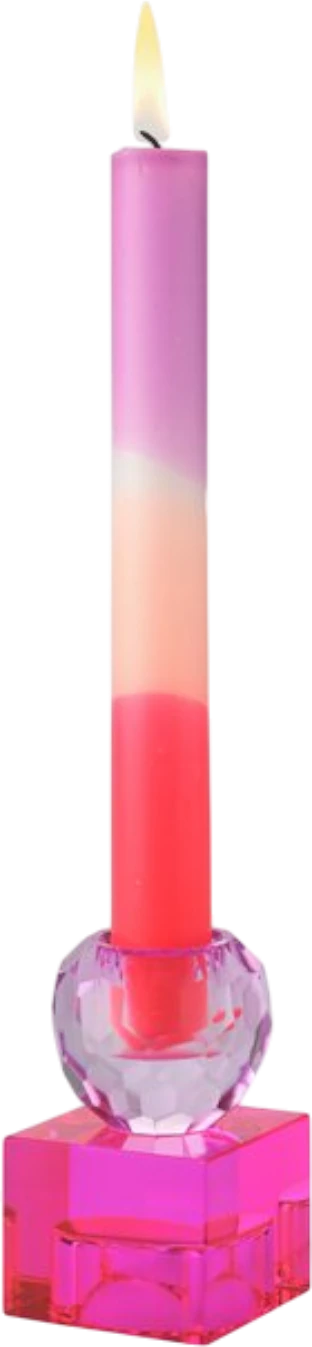 Teelichthalter Kristallglas Sari Helllila Pink – GIFTCOMPANY