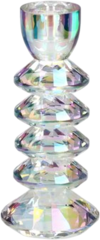 Kerzenhalter Kristallglas Sari H18,5cm irisierend GIFTCOMPANY
