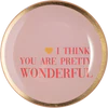 Dekorativer Glasteller GIFTCOMPANY Love Plates Rosa Unikat