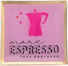 Dekorativer Glasteller GIFTCOMPANY Love Plates Rosa Glas