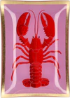Dekorativer Glasteller Hummer Rosa/Rot GIFTCOMPANY Unikat
