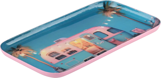 Dekotablett Metall S blau Wohnanhänger – GIFTCOMPANY Love Trays