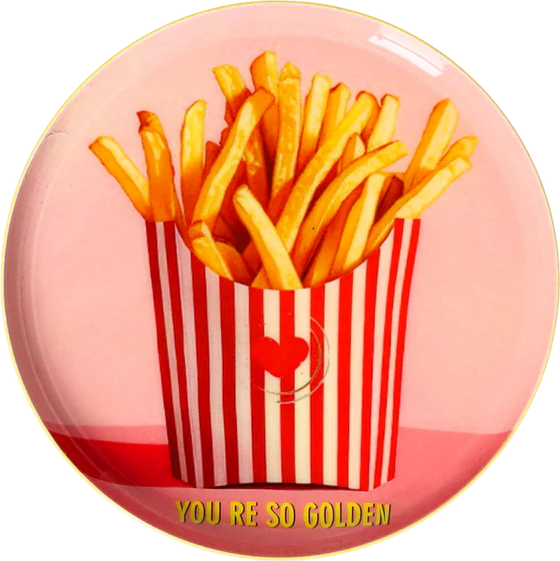 Dekotablett Metall XS Rosa – GIFTCOMPANY Love Trays Golden