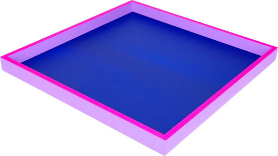 Dekoratives Serviertablett Neo 32cm Neonfarben von GIFTCOMPANY