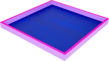 Dekoratives Serviertablett Neo 32cm Blau-Lila von GIFTCOMPANY