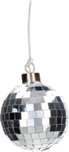 LED-Dekokugel 8cm Silber GIFTCOMPANY – Stimmungsvolle Disco-Lichter