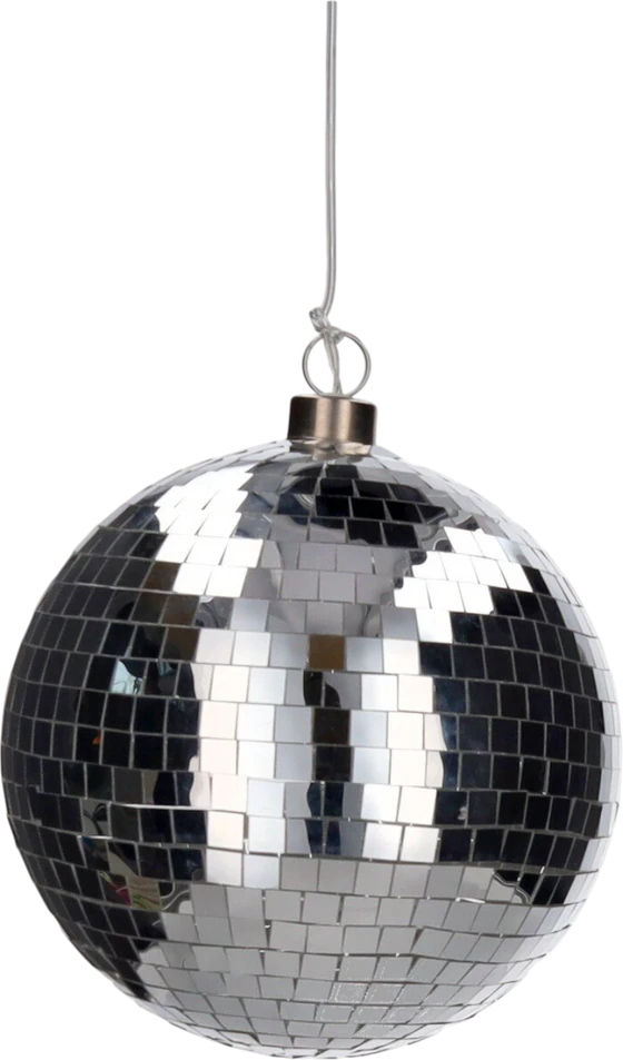 LED-Dekokugel 15cm Silber GIFTCOMPANY – Stimmungsvolle Disco-Optik