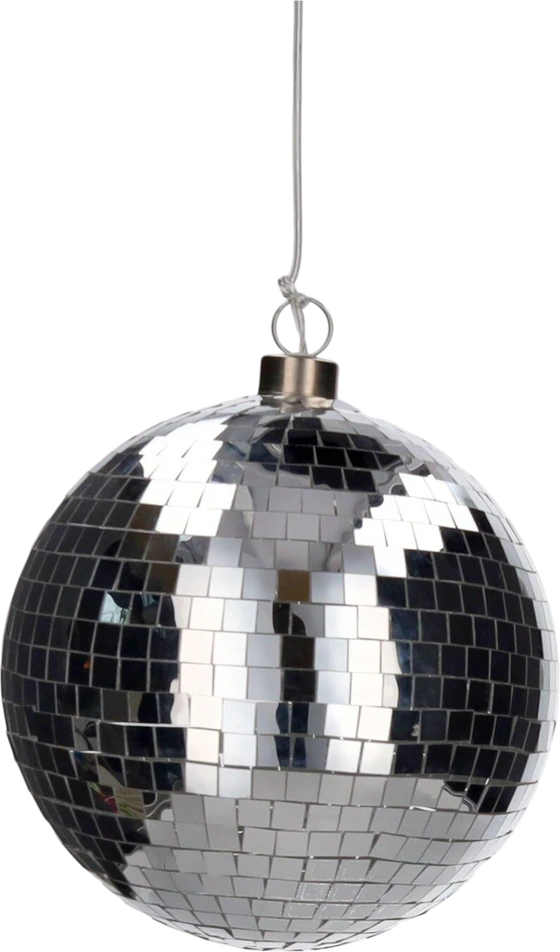 LED-Dekokugel 15cm Silber GIFTCOMPANY – Stimmungsvolle Disco-Optik