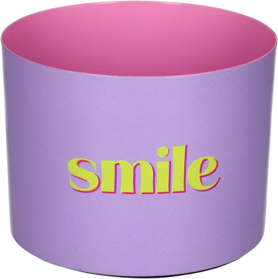 Windlicht Eisen Smile lila/rosa – GIFTCOMPANY Goa Design