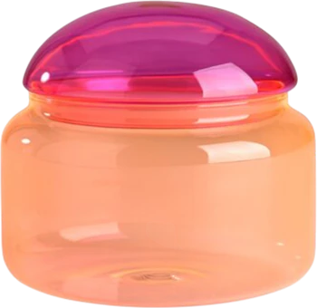 Vorratsdose Borosilikatglas L pink/orange von GIFTCOMPANY