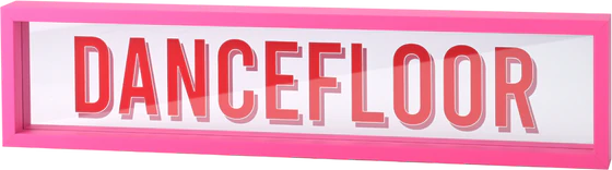 Dekoratives Glasbild Dancefloor hot pink – GIFTCOMPANY Highlight