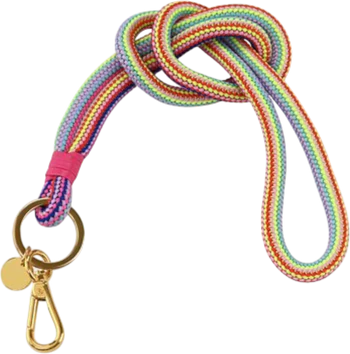 Schlüsselband GIFTCOMPANY Metropolitan Lanyard Regenbogen Pink Gold