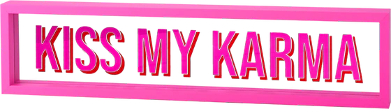 Dekoratives Glasbild MDF-Rahmen GIFTCOMPANY Love Frames Neon