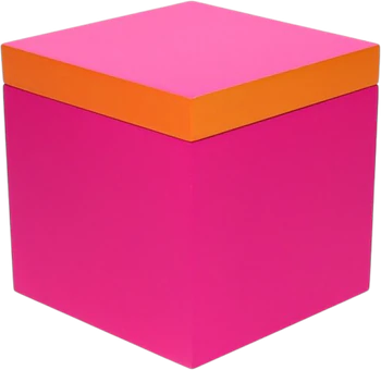 Aufbewahrungsbox MDF Neo S neon pink/orange – GIFTCOMPANY