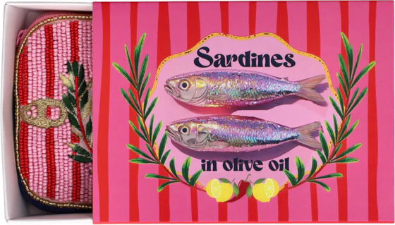 Kosmetiktasche Elodie S Rosa Sardines – Baumwolle von GIFTCOMPANY