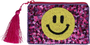 Kosmetiktasche XS Smile bunt – GIFTCOMPANY Elodie Baumwolle