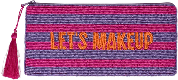 Kosmetiktasche L Baumwolle Pink/Lila - GIFTCOMPANY Elodie