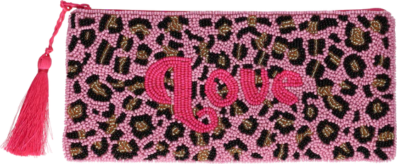 Kosmetiktasche GIFTCOMPANY Elodie L Rosa Love Baumwolle