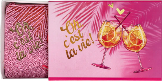 Kosmetiktasche Elodie M Pink Baumwolle – GIFTCOMPANY Design