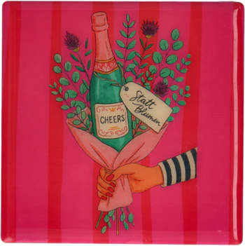 Untersetzer Terrakotta Love Tiles Neon Pink von GIFTCOMPANY