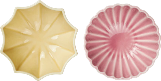 Set aus zwei Schalen Dottir Nordic Design Samsurium Mimosa Blush